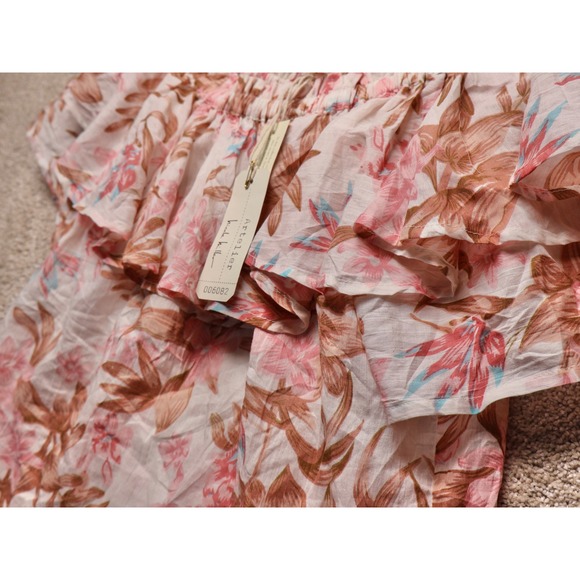Artelier Nicole Miller Women Floral top‎ NWT Off The Shoulder Ruffle Blouse S - Picture 4 of 8